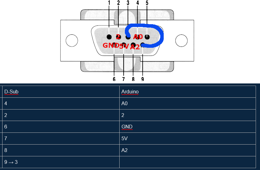shifter to arduino pinout